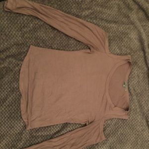 Beige Long sleeve sweater shirt